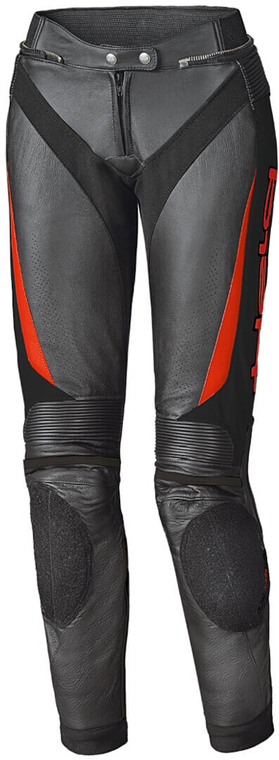 Held Lane II Damen Schwarz Rot Motorrad Lederhose Größe 38