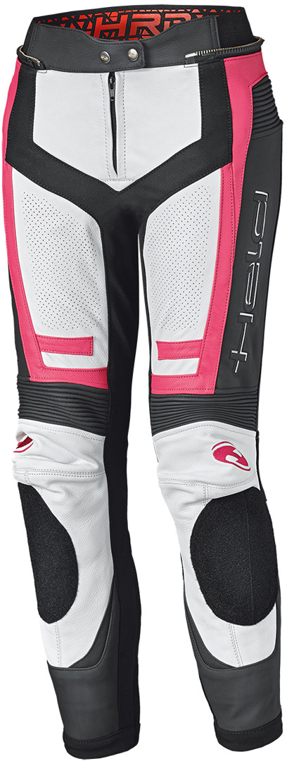 Held Rocket 3.0 Damen Weiß Rosa Schwarz Motorrad Lederhose Größe 38