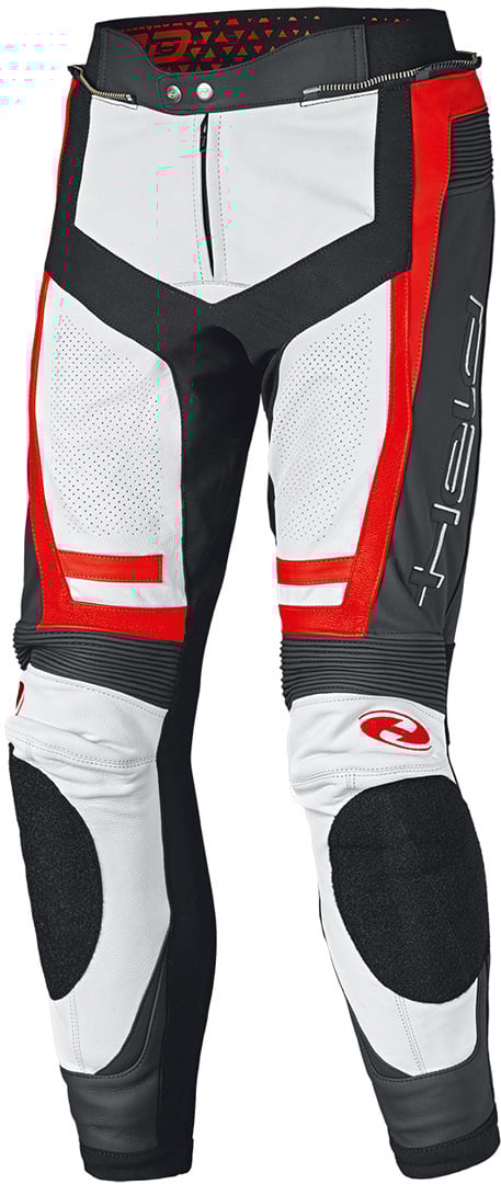Held Rocket 3.0 Weiß Rot Motorrad Lederhose Größe 60