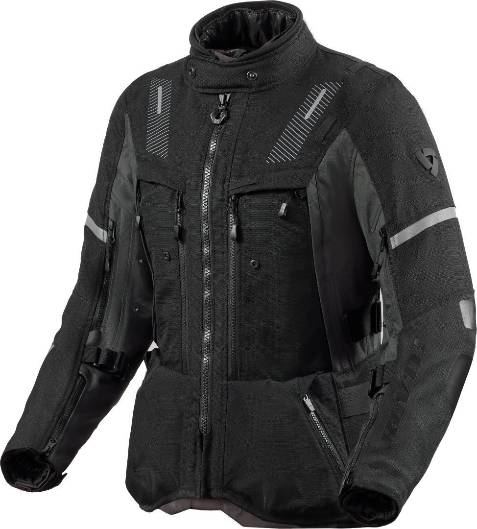 REV’IT! Sand 5 H2O Damen Schwarz Anthrazit Motorrad Jacke Größe 36