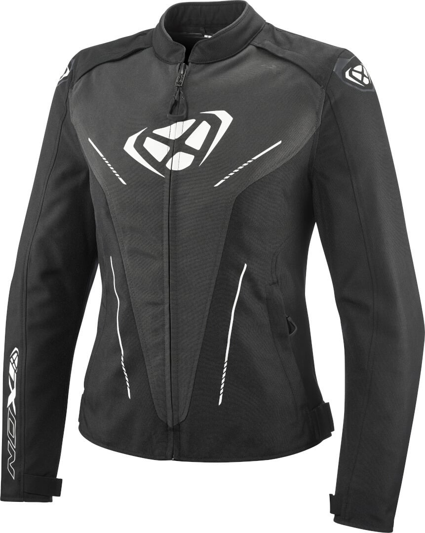 Ixon Prodigy Lady Schwarz Anthrazit Weiß Wasserdichte Motorrad Textiljacke Größe S