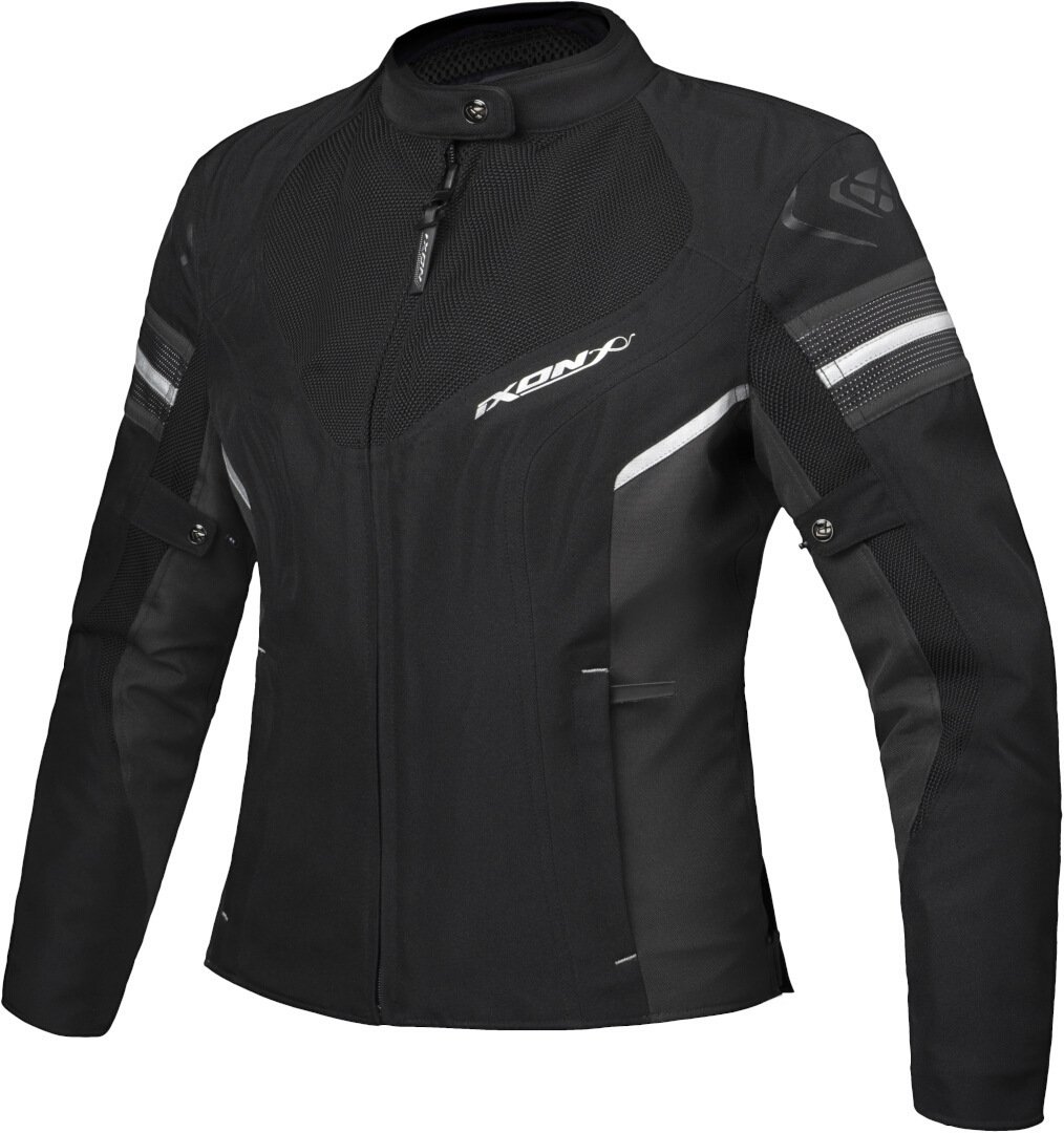 Ixon Ilana Evo Schwarz Anthrazit Silber Damen Motorrad Textiljacke Größe XS