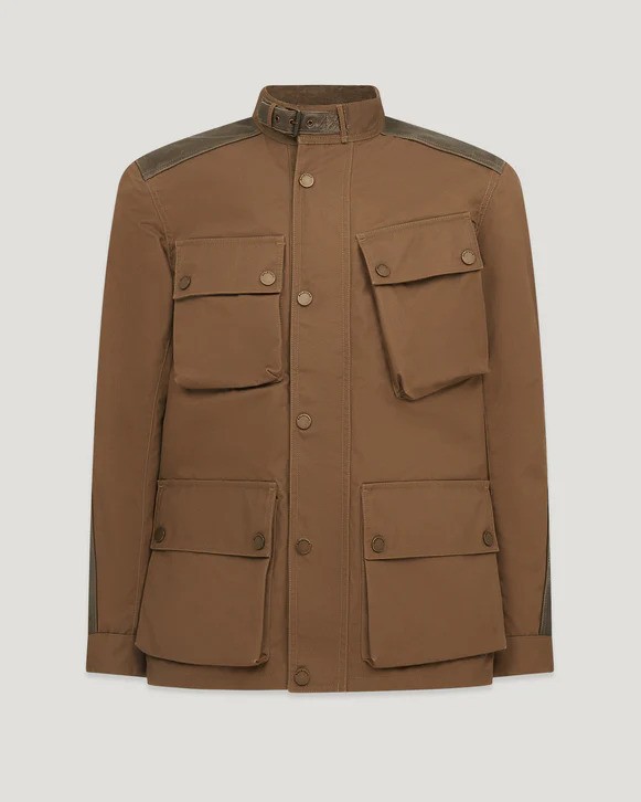 Belstaff Trackmaster Sand Wasserdichte Gewachste Jacke Größe 3XL