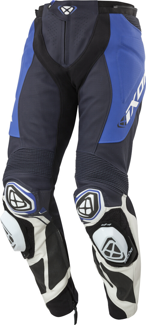 Ixon Vortex 3 PT Blau Weiß Motorrad Lederhose Größe M