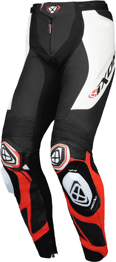 Ixon Vortex 3 PT Schwarz Weiß Rot Motorrad Lederhose Größe M