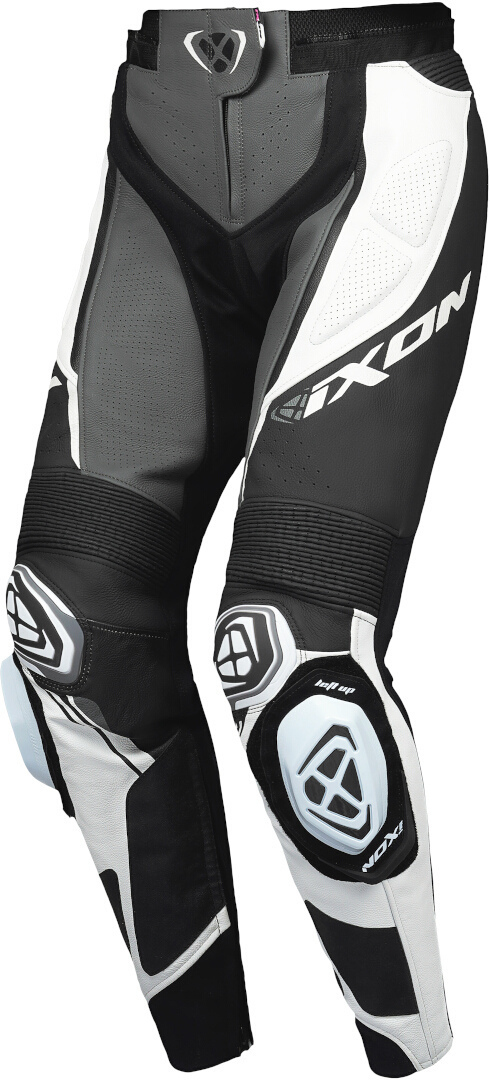 Ixon Vortex 3 PT L Schwarz Anthrazit Weiß Damen Motorrad Lederhose Größe L