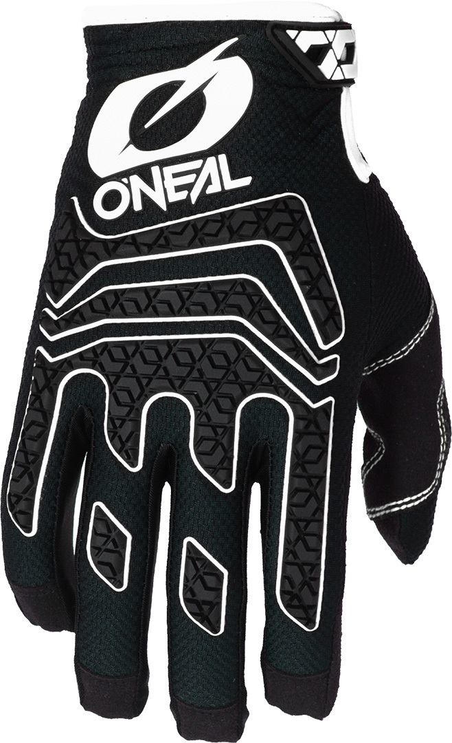 Photos - Motorcycle Gloves ONeal O’NEAL O'NEAL Sniper Elite Black White Motocross Gloves Size M