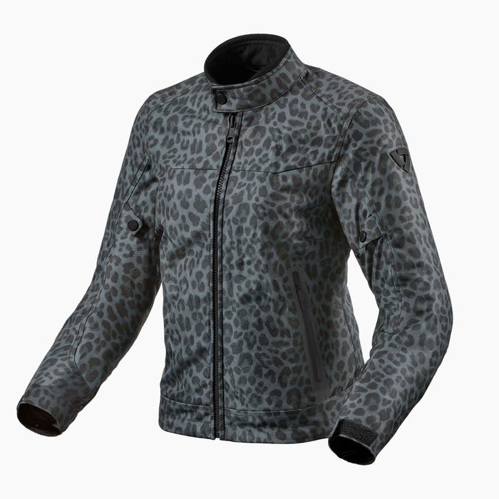 REV'IT! Jacket Shade H2O Ladies Leopard Dark Grey XS