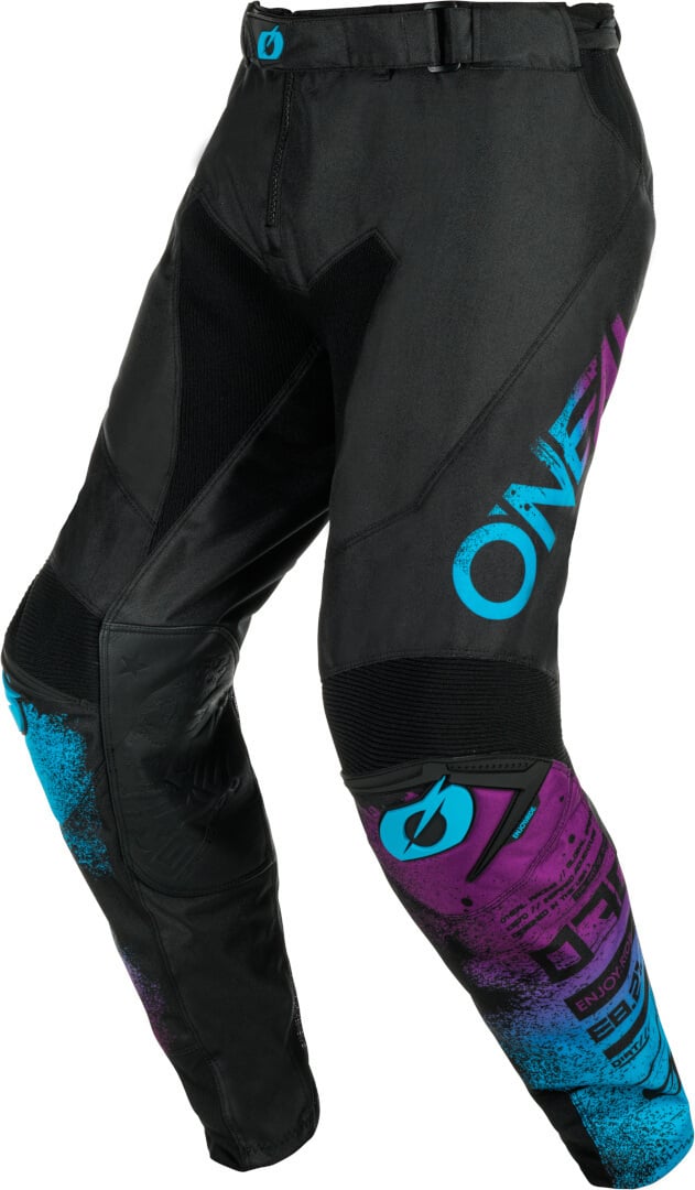 Photos - Motorcycle Clothing ONeal O’NEAL O'NEAL Mayhem Scarz Black Blue Purple Motocross Pants Size 28 
