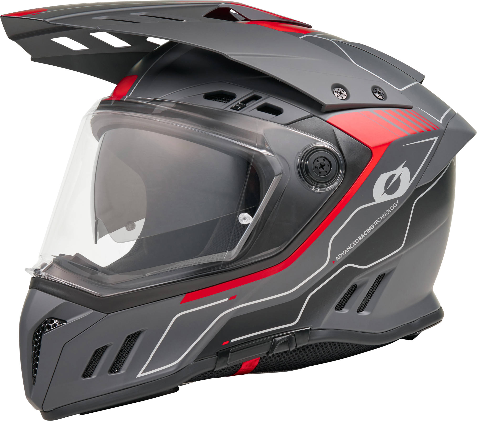 O'NEAL Sierra RS Echo Schwarz Rot Endurohelm Größe 2XL