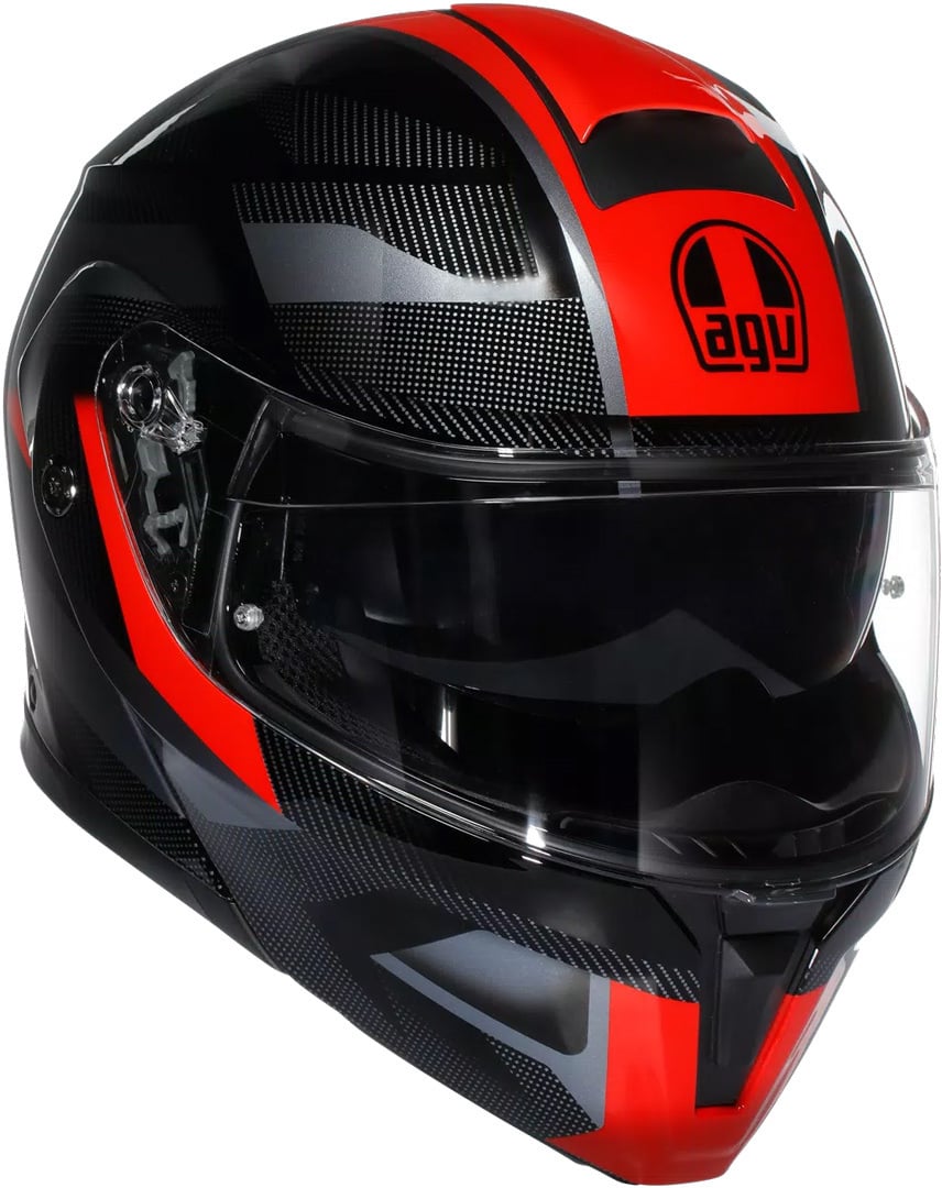 AGV Streetmodular Ledro Schwarz Rot Klapphelm Größe XS