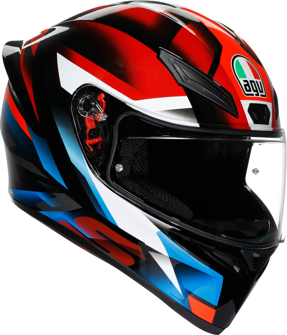 AGV K1 S Fastlap Schwarz Rot Blau Integralhelm Größe 2XL