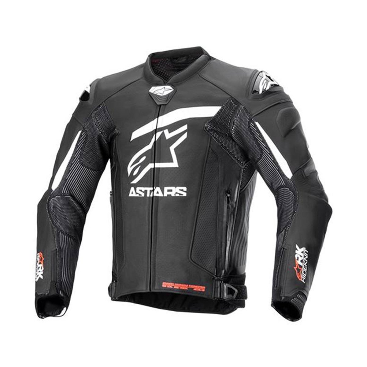 Alpinestars GP Plus R V4 Rideknit Lederjacke Schwarz Weiß Größe 54