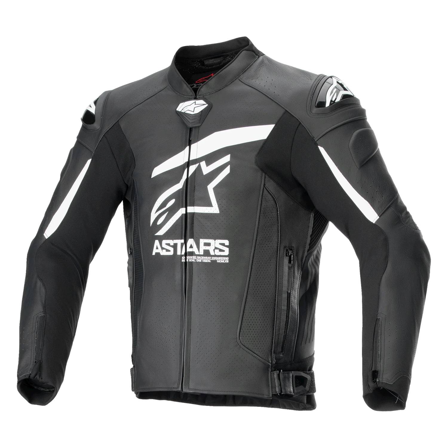 Alpinestars GP Plus R V4 Airflow Lederjacke Schwarz Weiß Größe 54