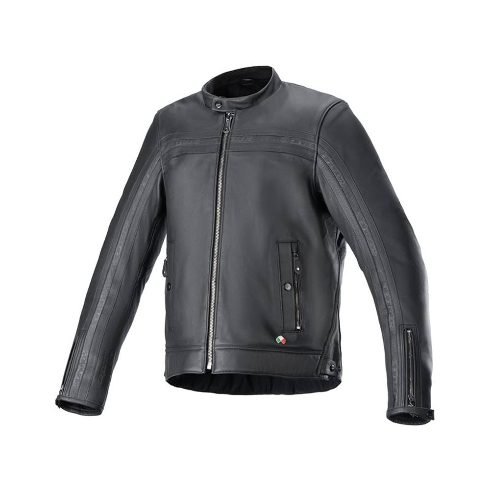 Alpinestars Dyno Lederjacke Schwarz Größe M