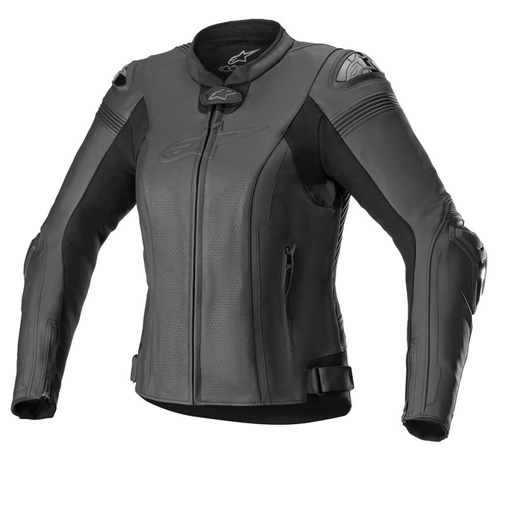 Alpinestars Stella Missile V2 Lederjacke Schwarz Größe 48