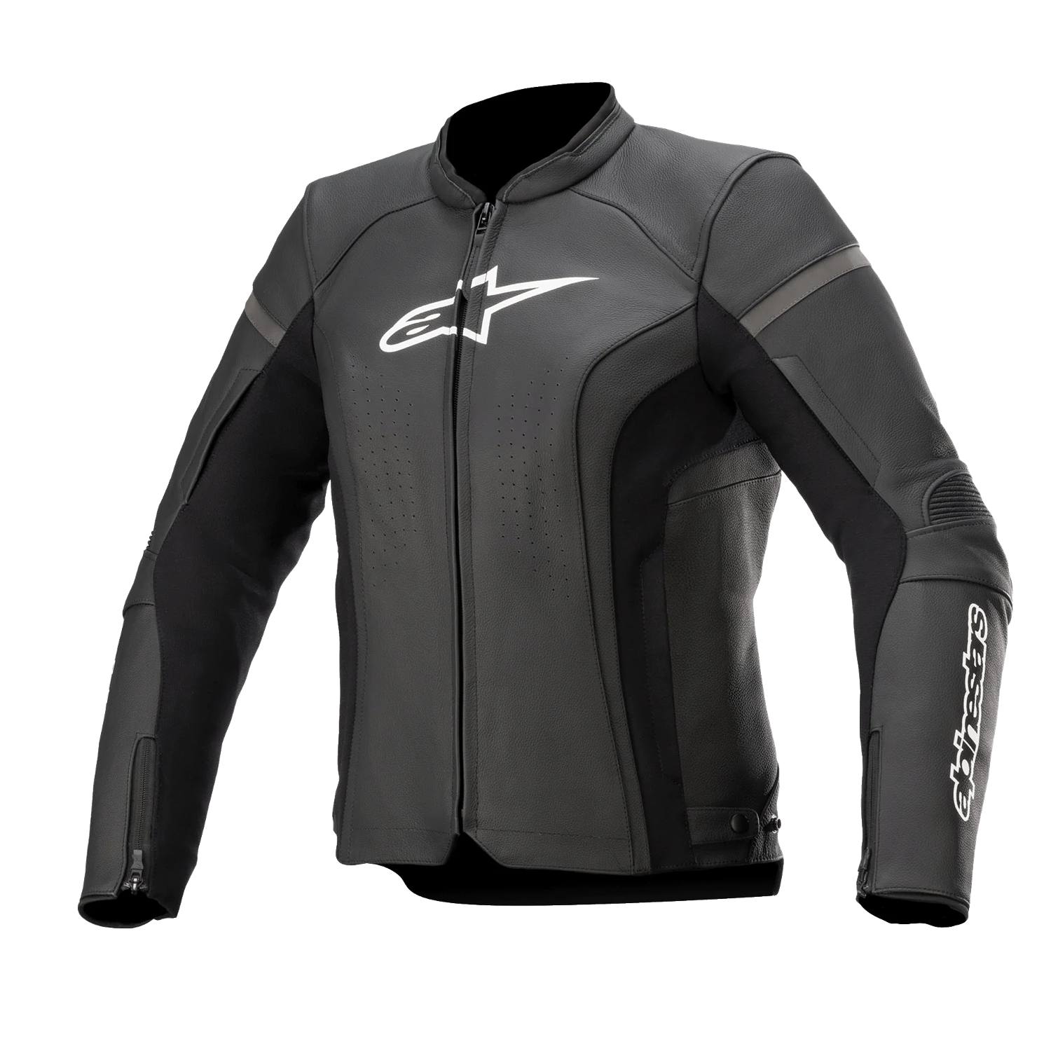 Alpinestars Stella Kira V2 Lederjacke Schwarz Größe 44