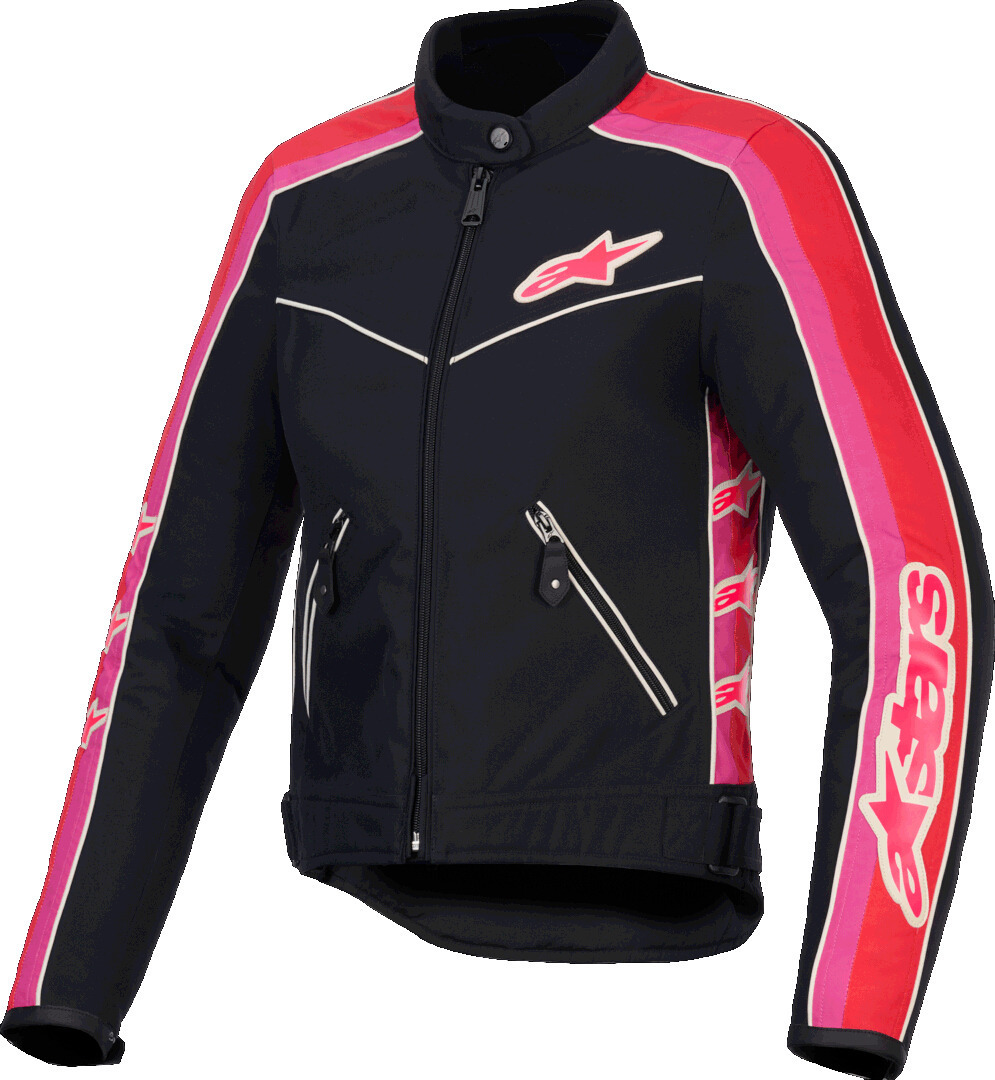 Alpinestars Stella T-Dyno WR Schwarz Bright Rot Fuchsia Damen Motorrad Jacke Größe M