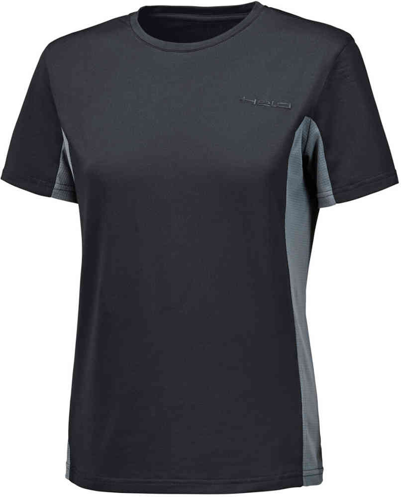 Held Cool Layer Damen Schwarz Grau Kurzarm Shirt Größe 2XL