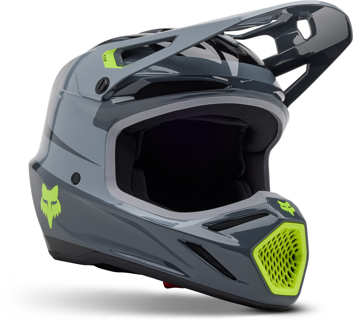 FOX V3 Divider MIPS Grey Motocross Helmet Talla S
