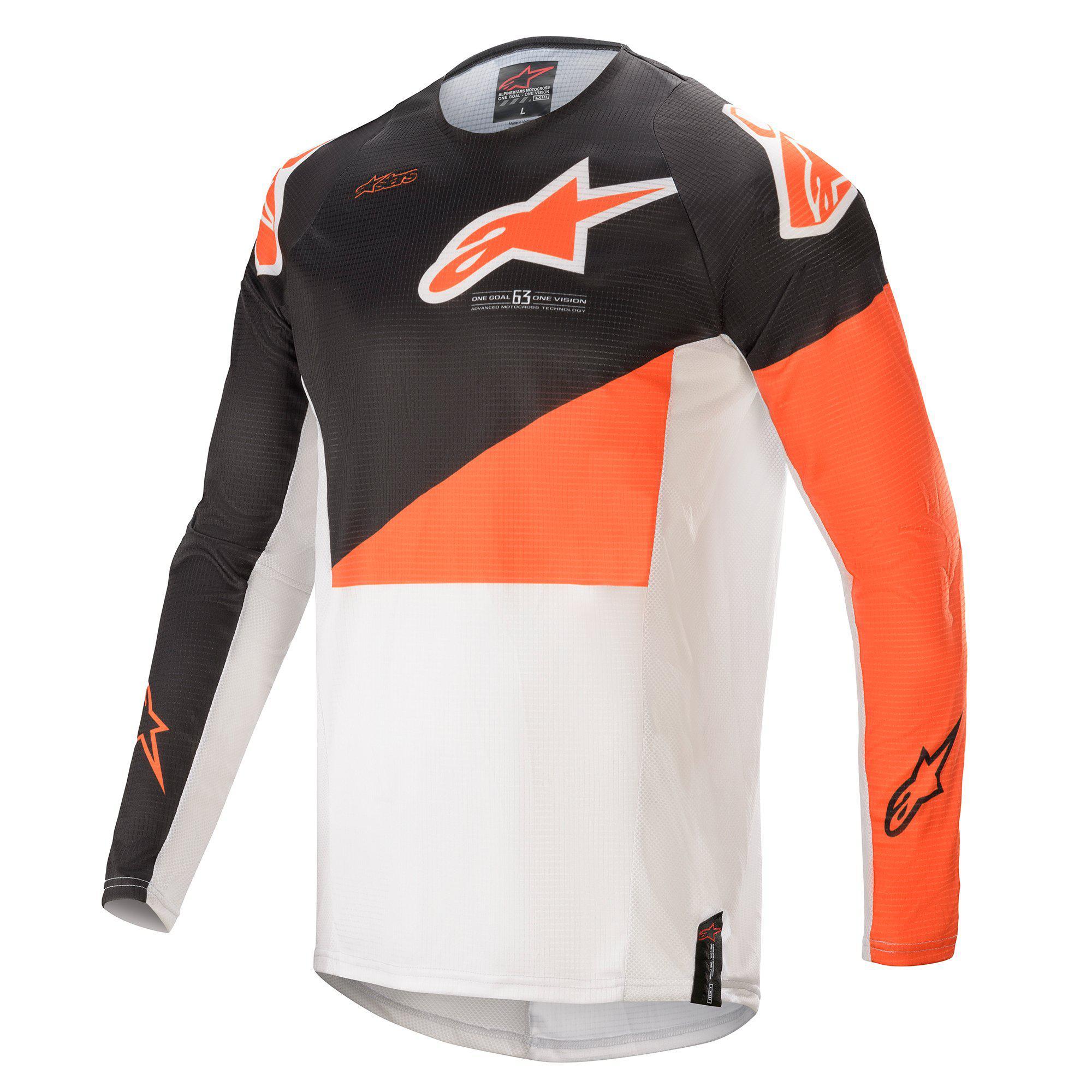 Alpinestars Techstar Factory Anthracite Orange Off White M