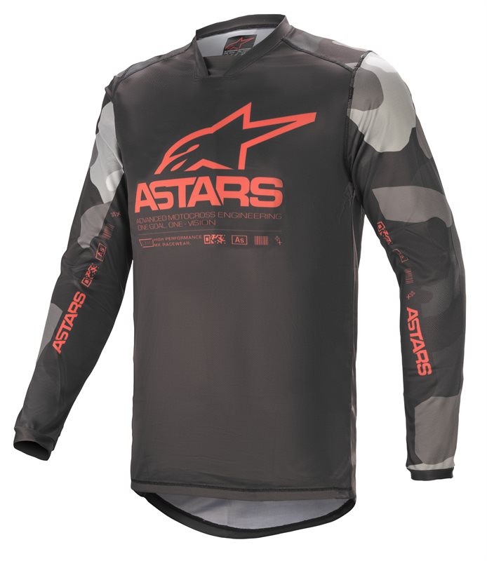 Alpinestars Racer Tactical Gray Camo Red Fluo S