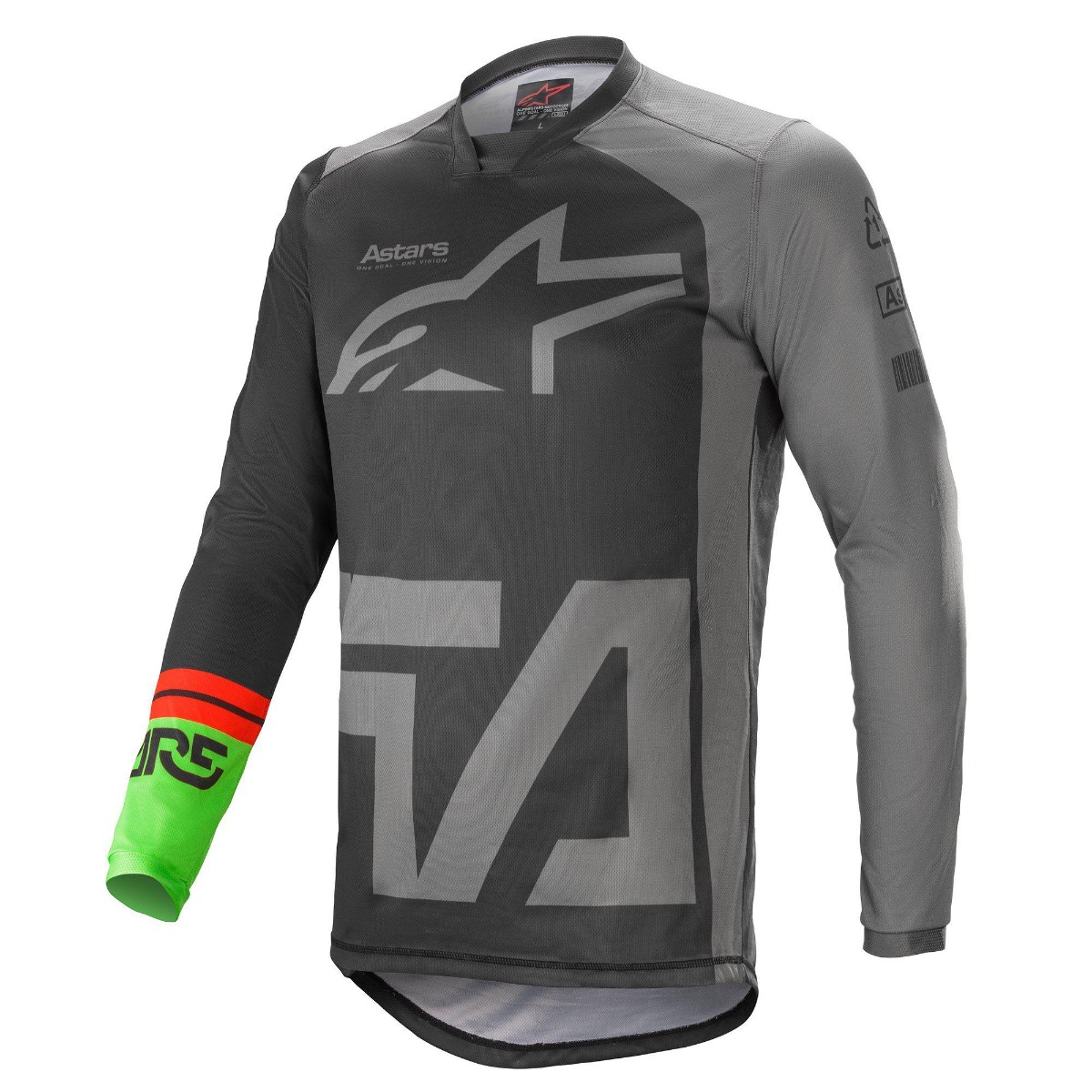 Alpinestars Racer Compass Black Dark Gray Green Fluo XL