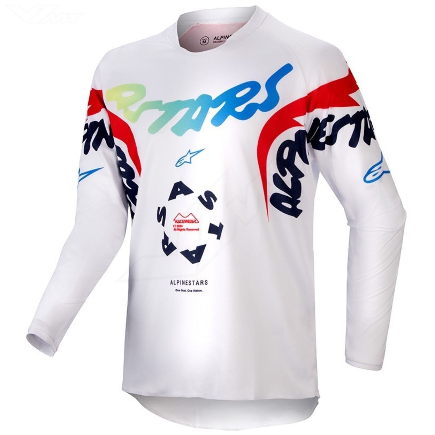 Alpinestars Youth Racer Hana Jersey White Multicolor Size XL