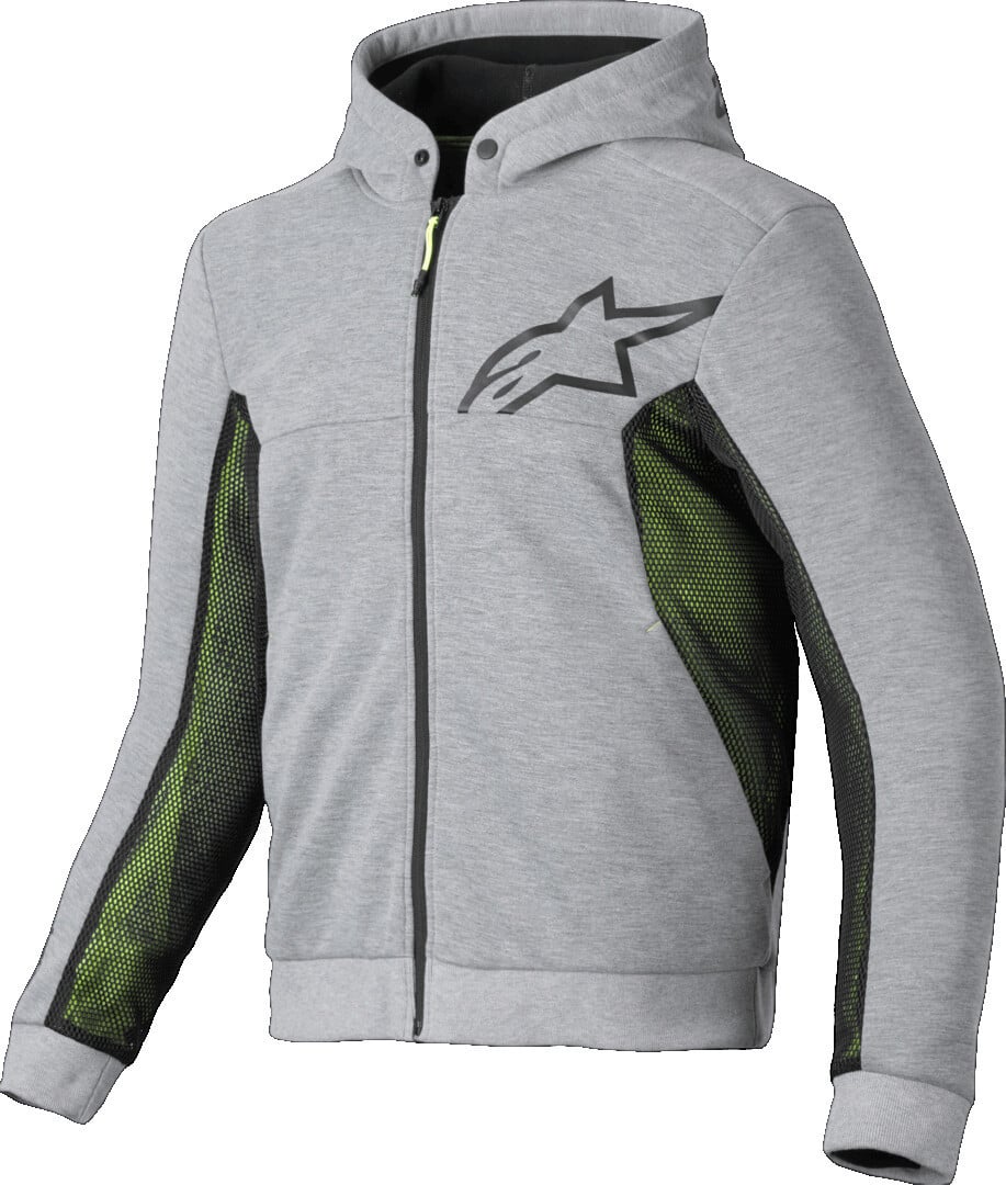 Alpinestars Chrome Air Sport Hoodie Grau Heather Schwarz Größe S