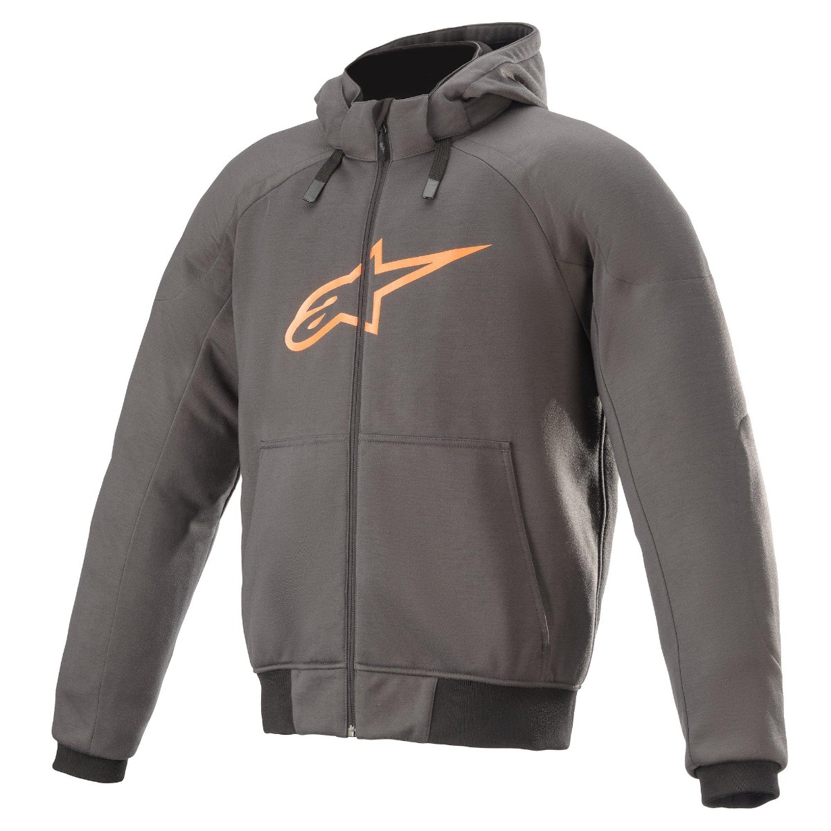 Alpinestars Chrome Sport Tar Gray Flame Orange Hoodie S