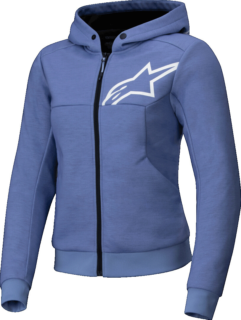 Alpinestars Stella Chrome V2 Sport Hoodie Blau Violett Weiß Größe L