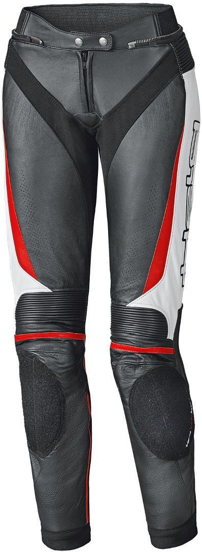 Held Lane II Damen Schwarz Weiß Rot Motorrad Lederhose Größe 36