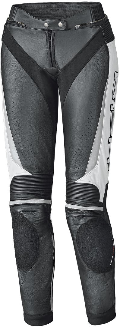 Held Lane II Damen Schwarz Weiß Motorrad Lederhose Größe 23