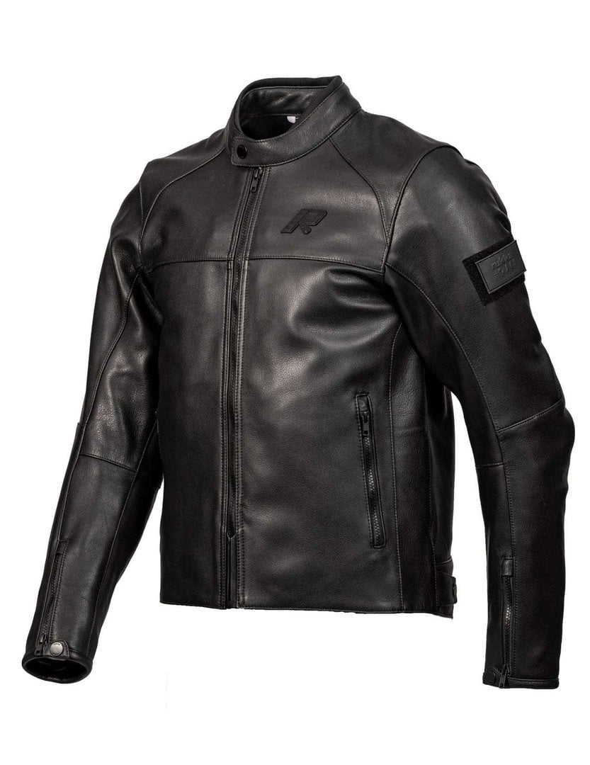 Rukka Blockrace-R Schwarz Motorrad Lederjacke Größe 50
