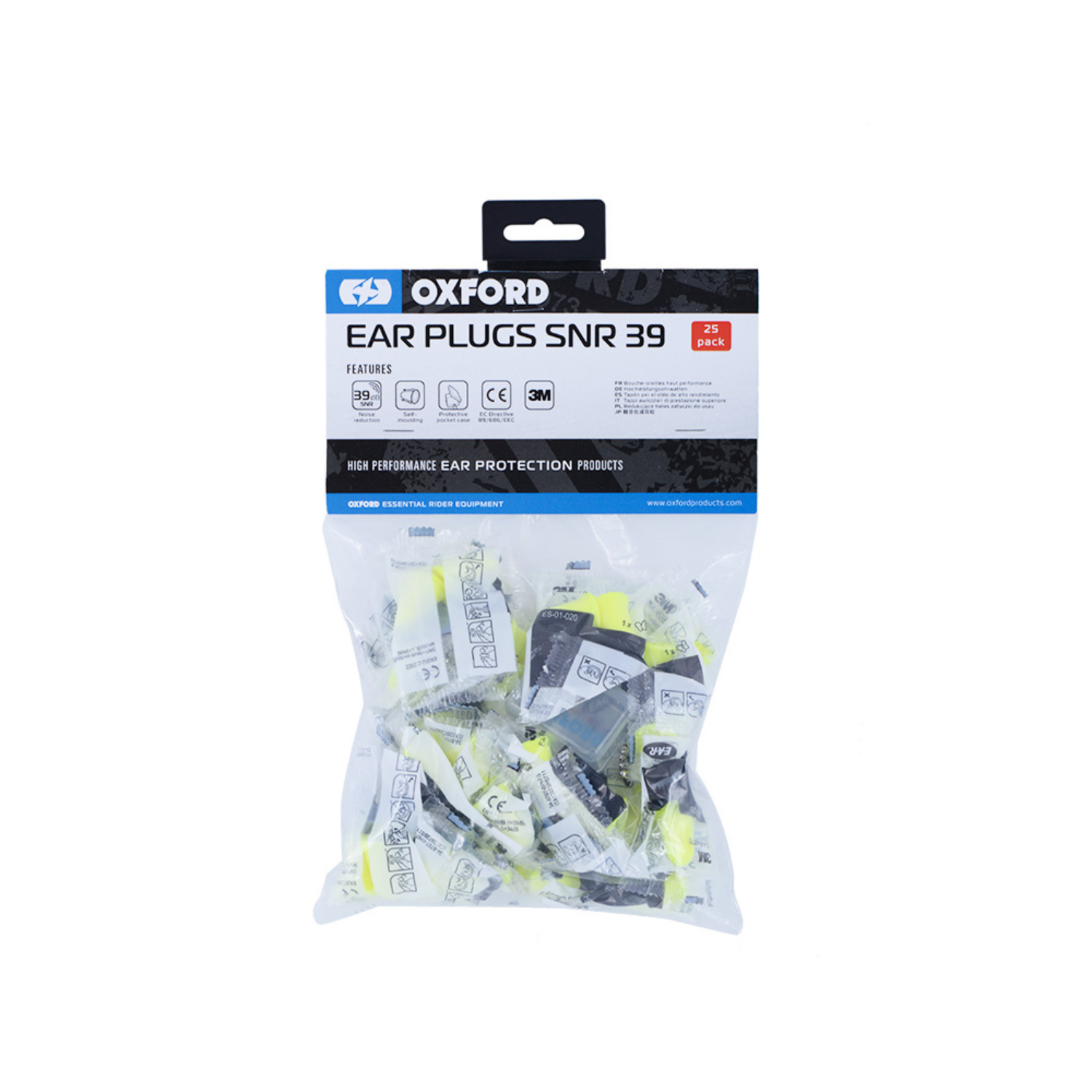 Oxford Products Oordoppen SNR39 universal 25 Stuks Maat