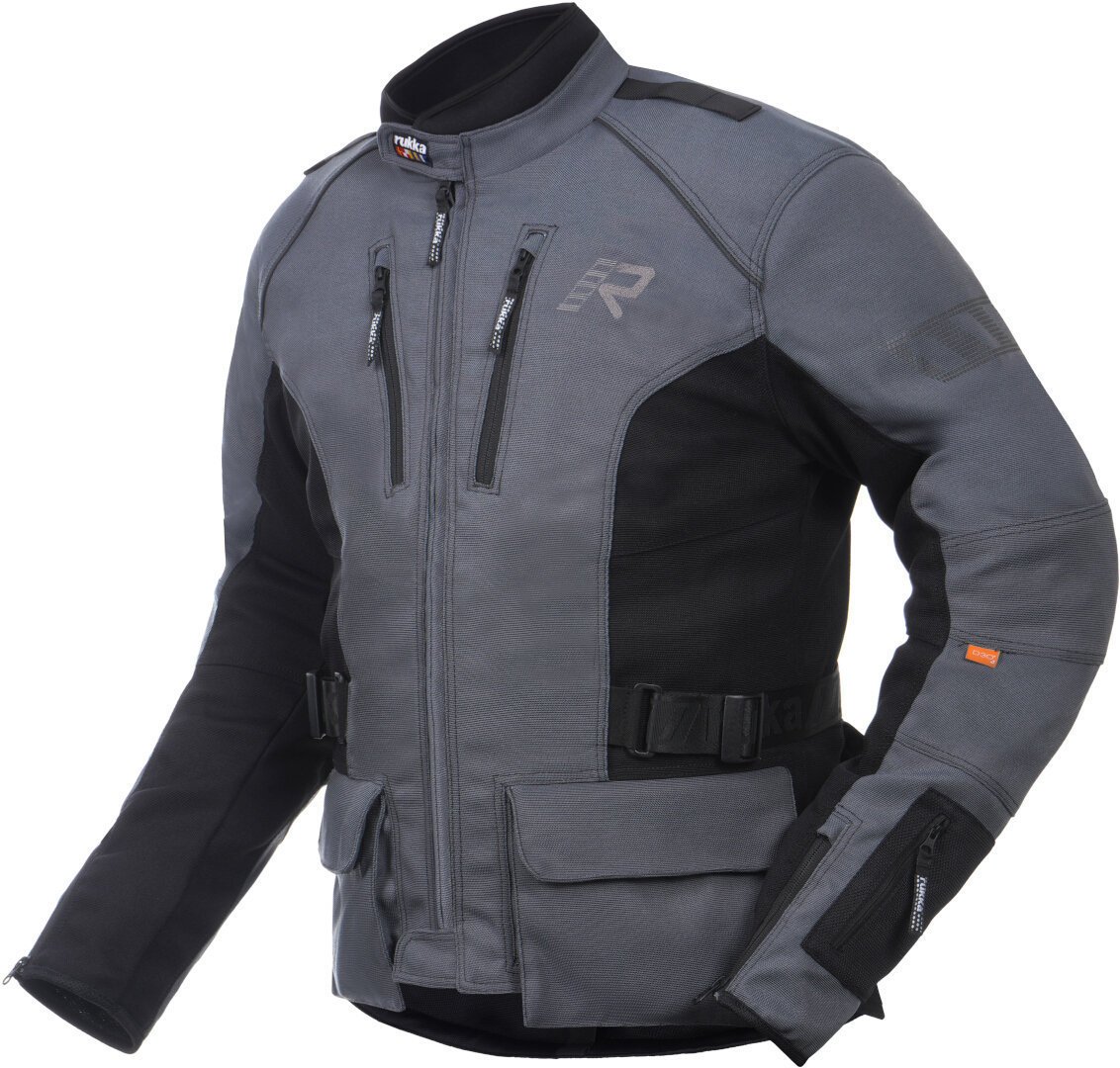 Rukka AirTacama Schwarz Anthrazit Motorrad Textiljacke Größe 46