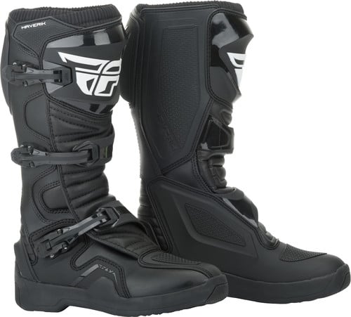 FLY Racing Maverik Schwarz Stiefel Größe US 8