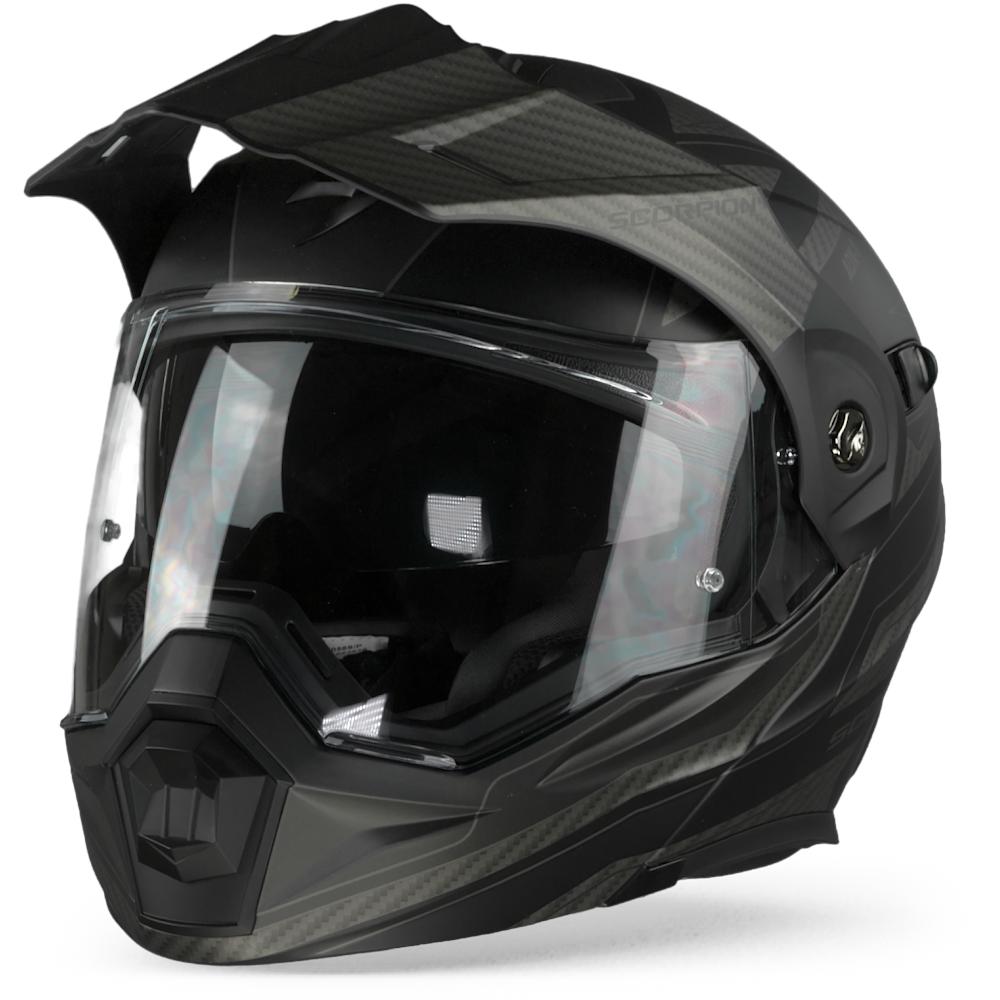 SCORPION ADX-1 TUCSON MATT BLACK BLACK CARBON ADVENTURE HELMET unisex