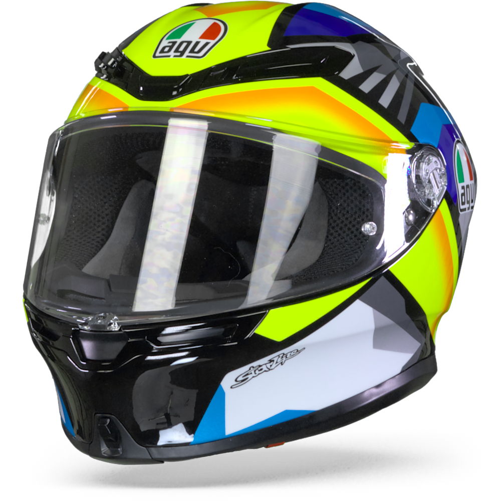 AGV K6 Joan Black Blue Yellow Full Face Helmet S