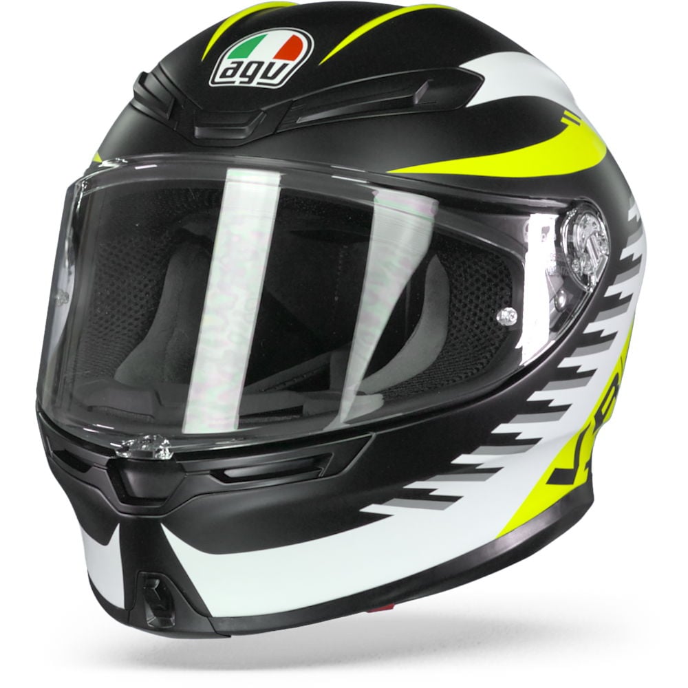 AGV K6 Rapid 46 Matt Black White Yellow S