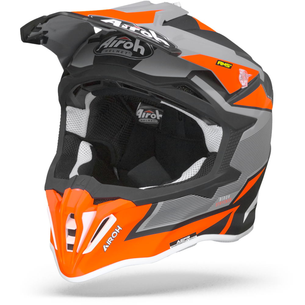 Airoh Striker Axe Flat Casque Motocross Orange S