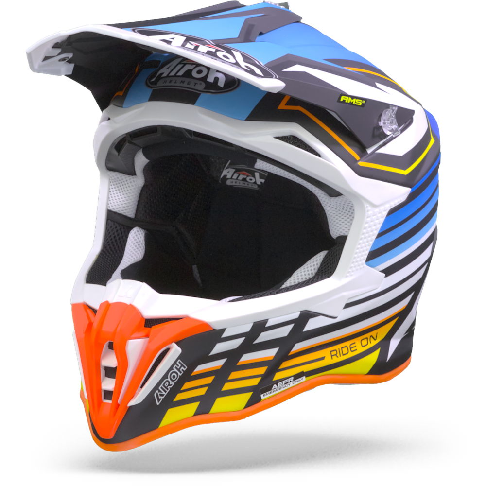 Airoh Striker Shaded Flat Casque Motocross Bleu S