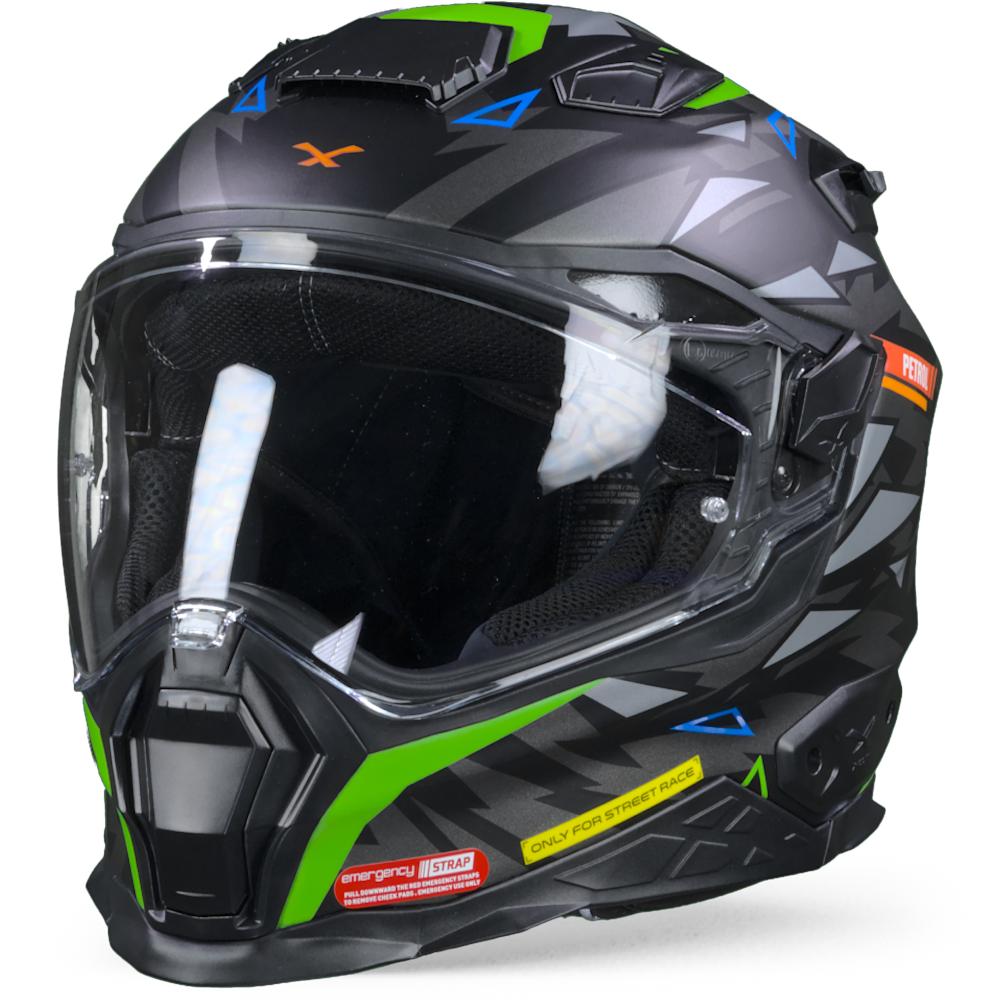 Nexx X.WST2 Rockcity Noir Neon Mat Casque Intégral S