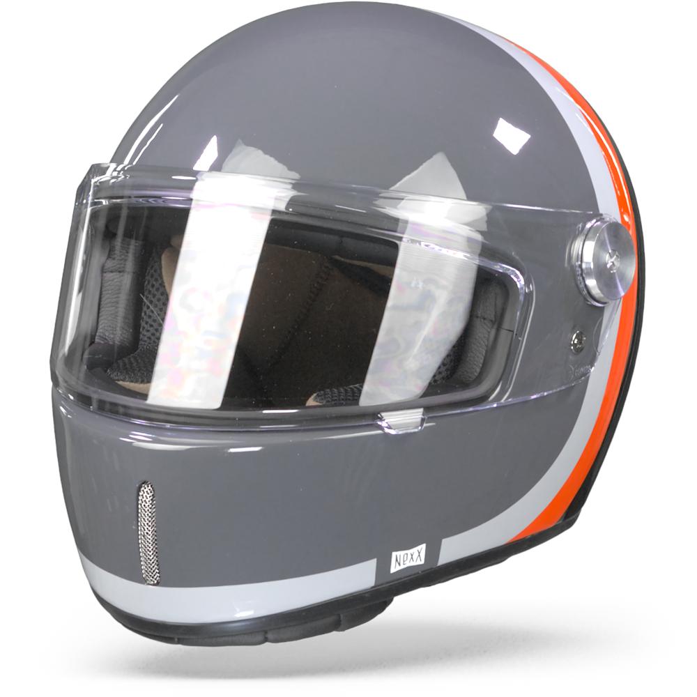 Nexx X.G100R Speedway Gris Rouge Casque Intégral M