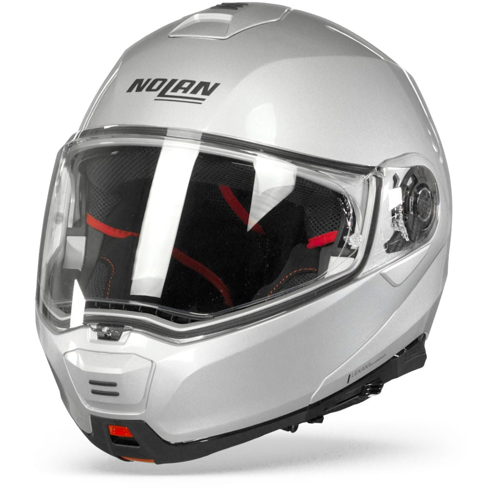 Nolan N100-5 Classic Platinum Silver N-Com 001 Modular Helmet Size XS