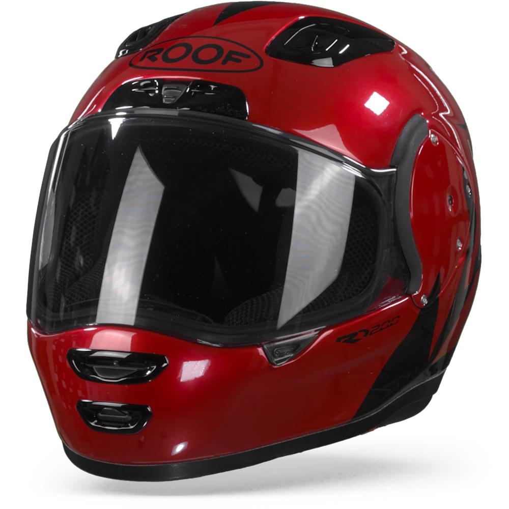 ROOF RO200 Troyan Rot Schwarz Integralhelm S