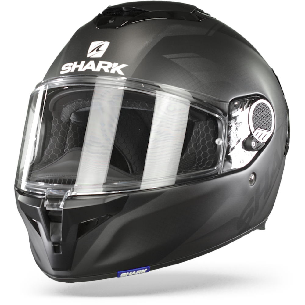 Shark Spartan GT Blank Matt Bcl. Micr. Schwarz Anthrazit Anthracite Kaa Integralhelm Größe XL