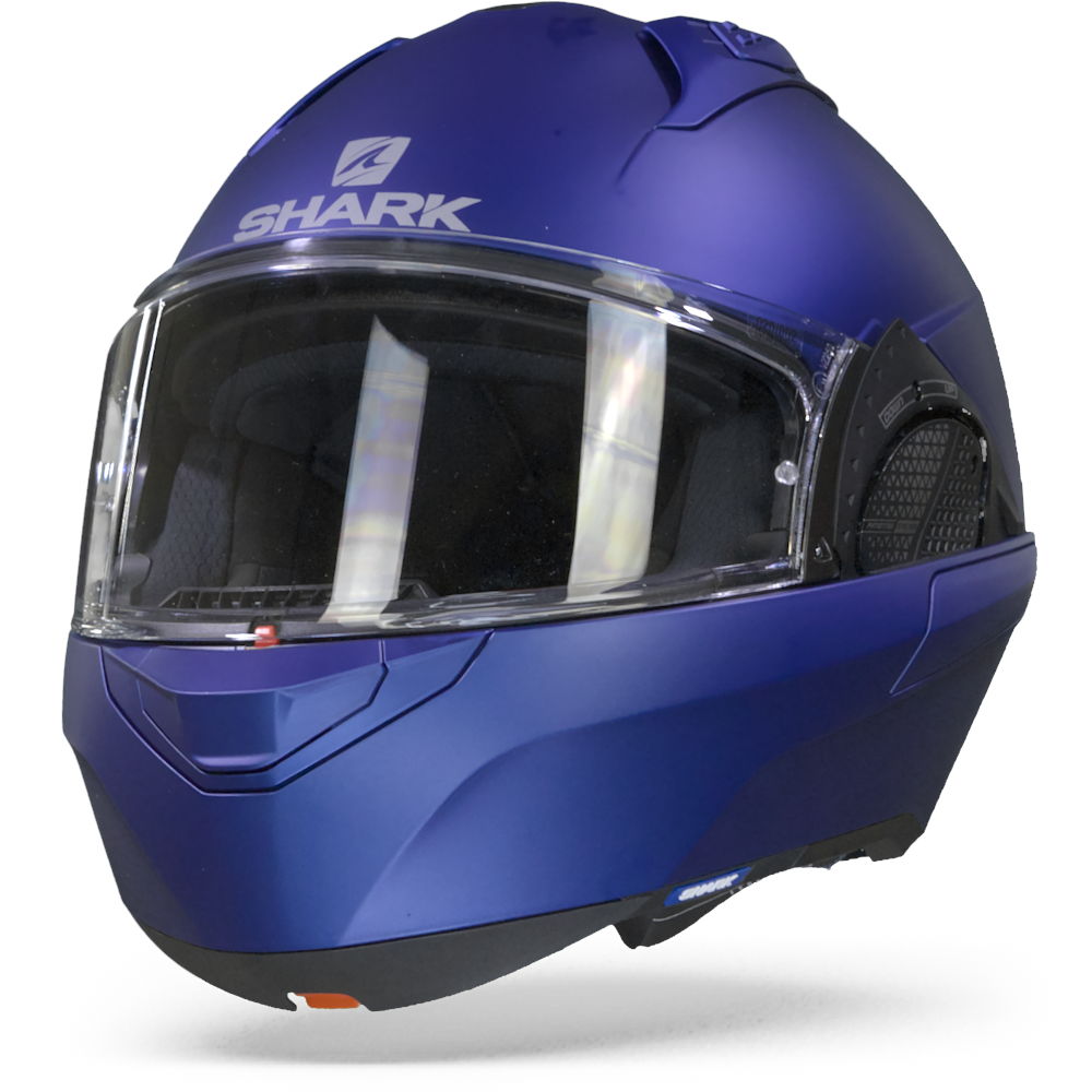 Shark Evo GT Blank Mat Electric Blue Modular Helmet Size S