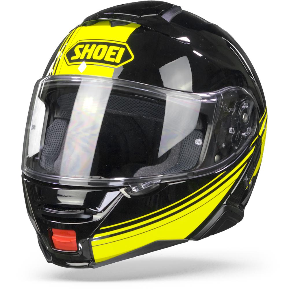 Shoei Neotec II Separator TC-3 Black Yellow Modular Helmet Size XS