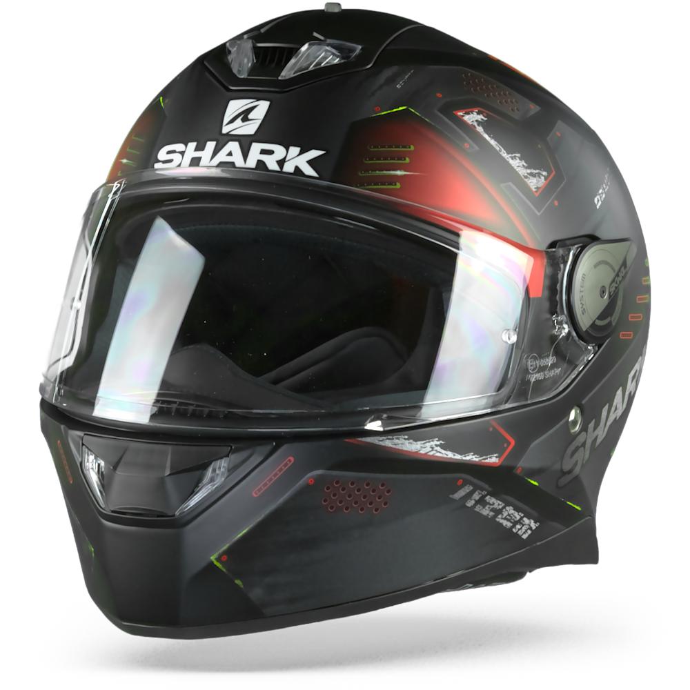 SHARK SKWAL 2 VENGER MATT BLACK ANTHRACITE RED KAR FULL FACE HELMET unisex